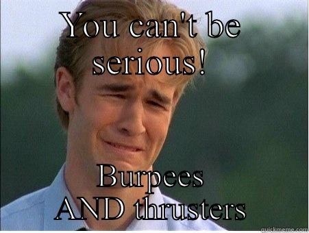 Image result for meme burpees and thrusters